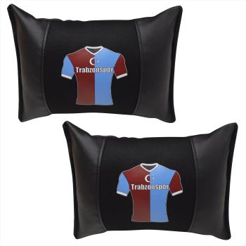Auto Nackenkissen Nackenpolster Leder und gesticktes Polster Design Türkische Mannschaft Trabzon Trabzonspor Fussballtrikot
